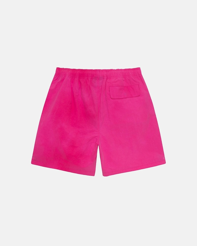 Fuchsia Stussy Wave Dye Nylon Short Men's Shorts | USA000712