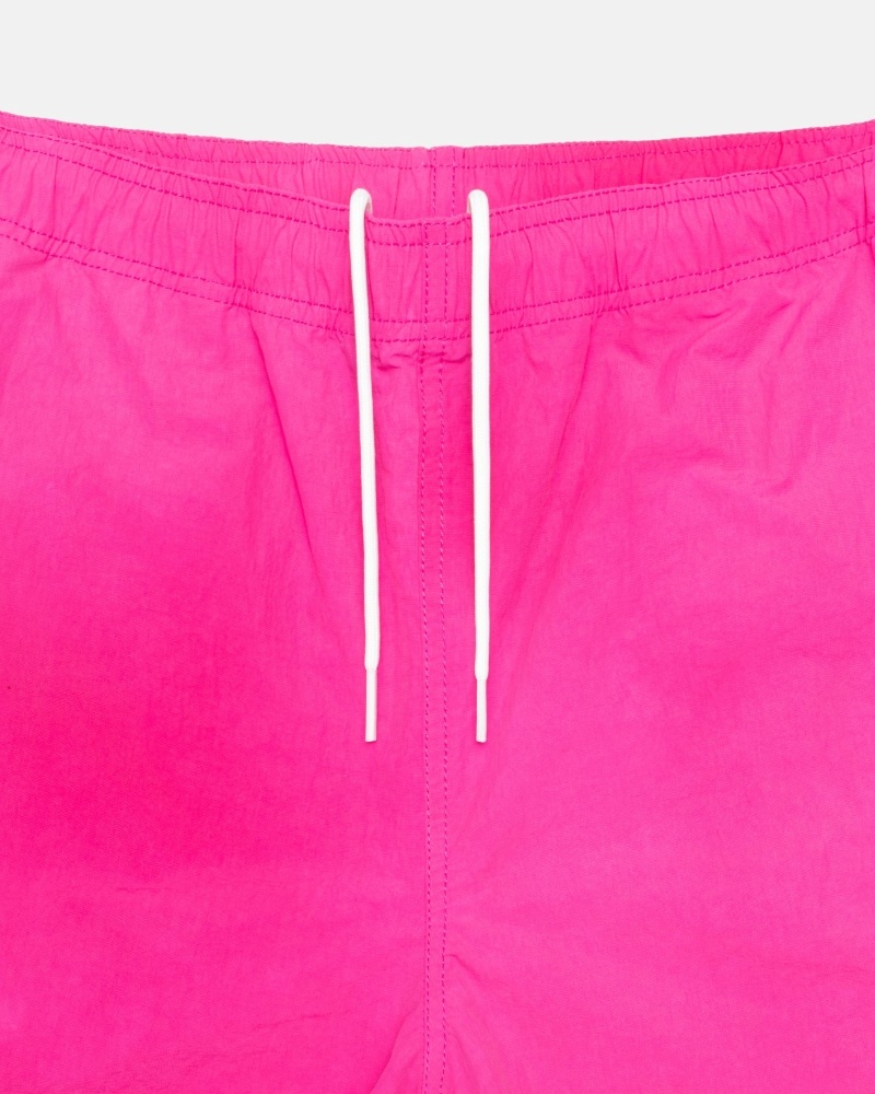 Fuchsia Stussy Wave Dye Nylon Short Men's Shorts | USA000712