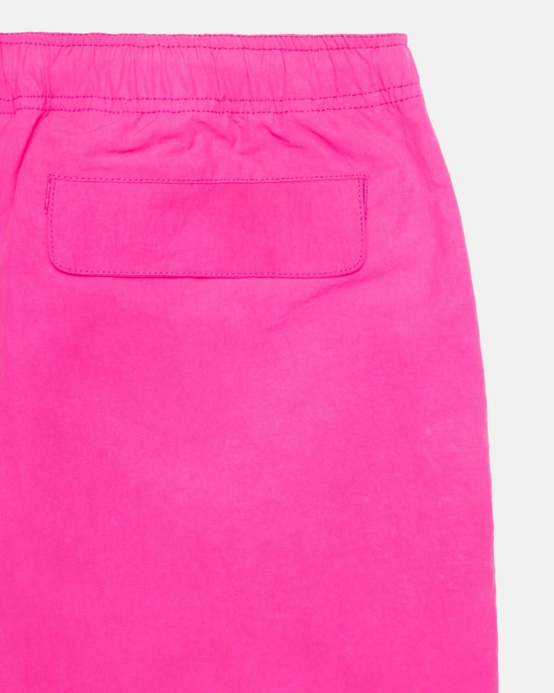 Fuchsia Stussy Wave Dye Nylon Short Men's Shorts | USA000712