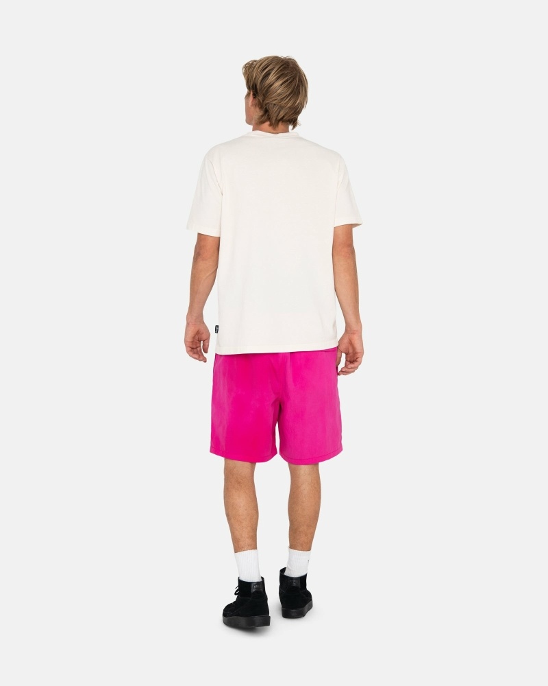 Fuchsia Stussy Wave Dye Nylon Short Men's Shorts | USA000712