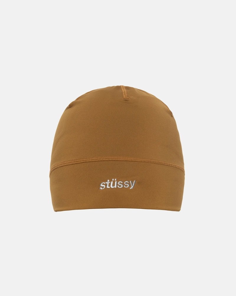 Gold Stussy Helvetica Sport Skullcap Men\'s Hats | USA000469