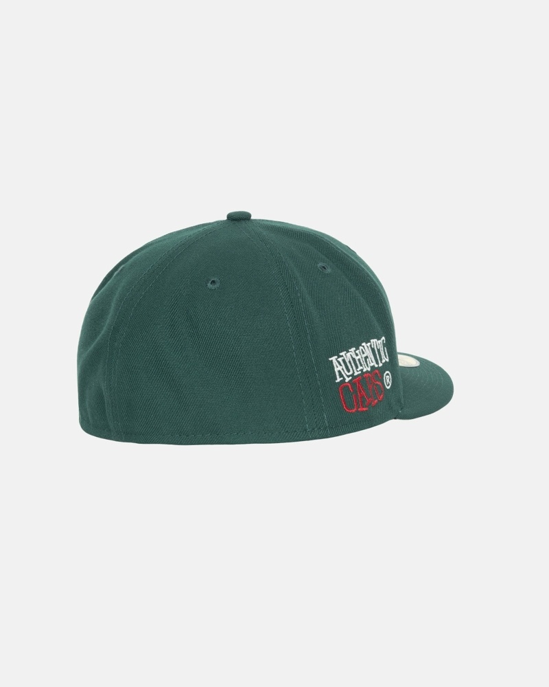 Green Stussy Authentic New Era Men's Caps | USA000376