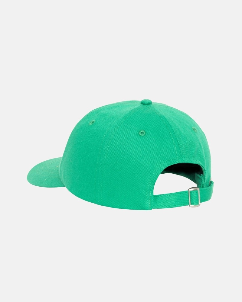 Green Stussy Basic Stock Low Pro Men's Caps | USA000391