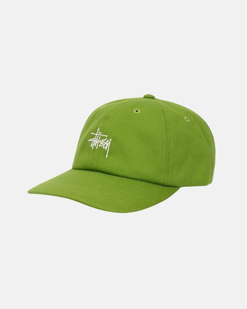 Green Stussy Basic Stock Low Pro Men's Caps | USA000392