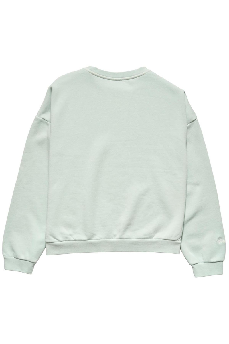 Green Stussy Campus OS Crew Women's Sweaters | USA000822