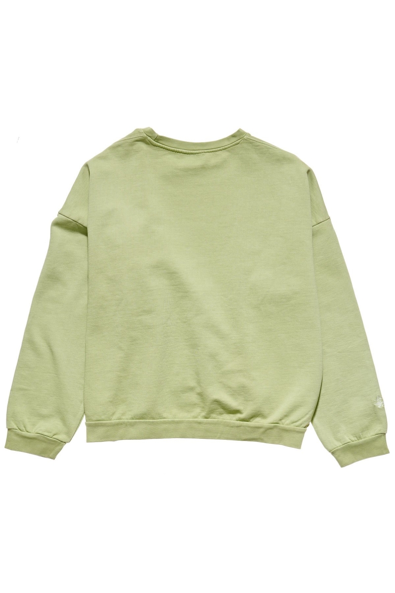 Green Stussy City Circle OS Crew Women's Sweaters | USA000826