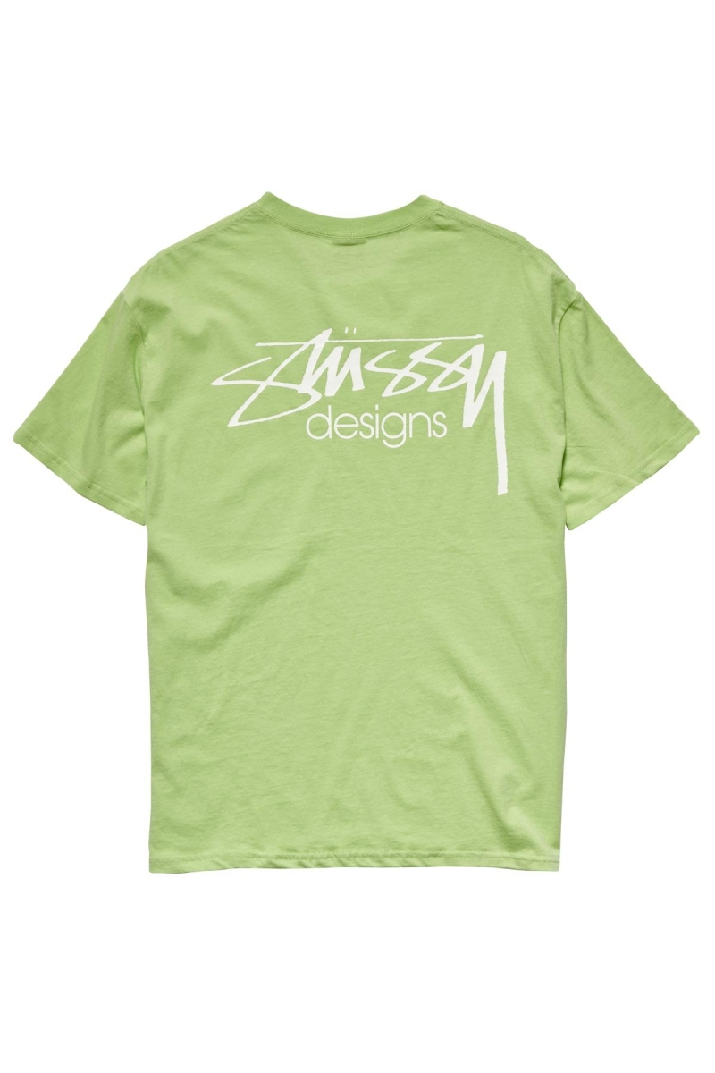 Green Stussy Designs SS Tee Men's Sportswear | USA000758