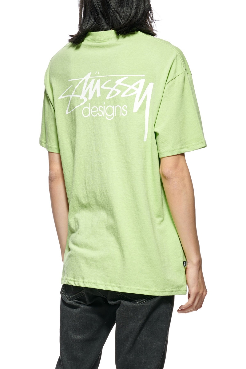 Green Stussy Designs SS Tee Men's Sportswear | USA000758