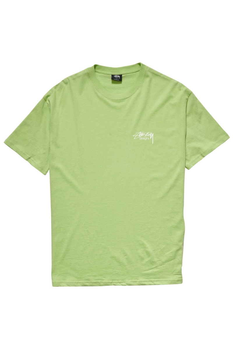 Green Stussy Designs SS Tee Men\'s Sportswear | USA000758