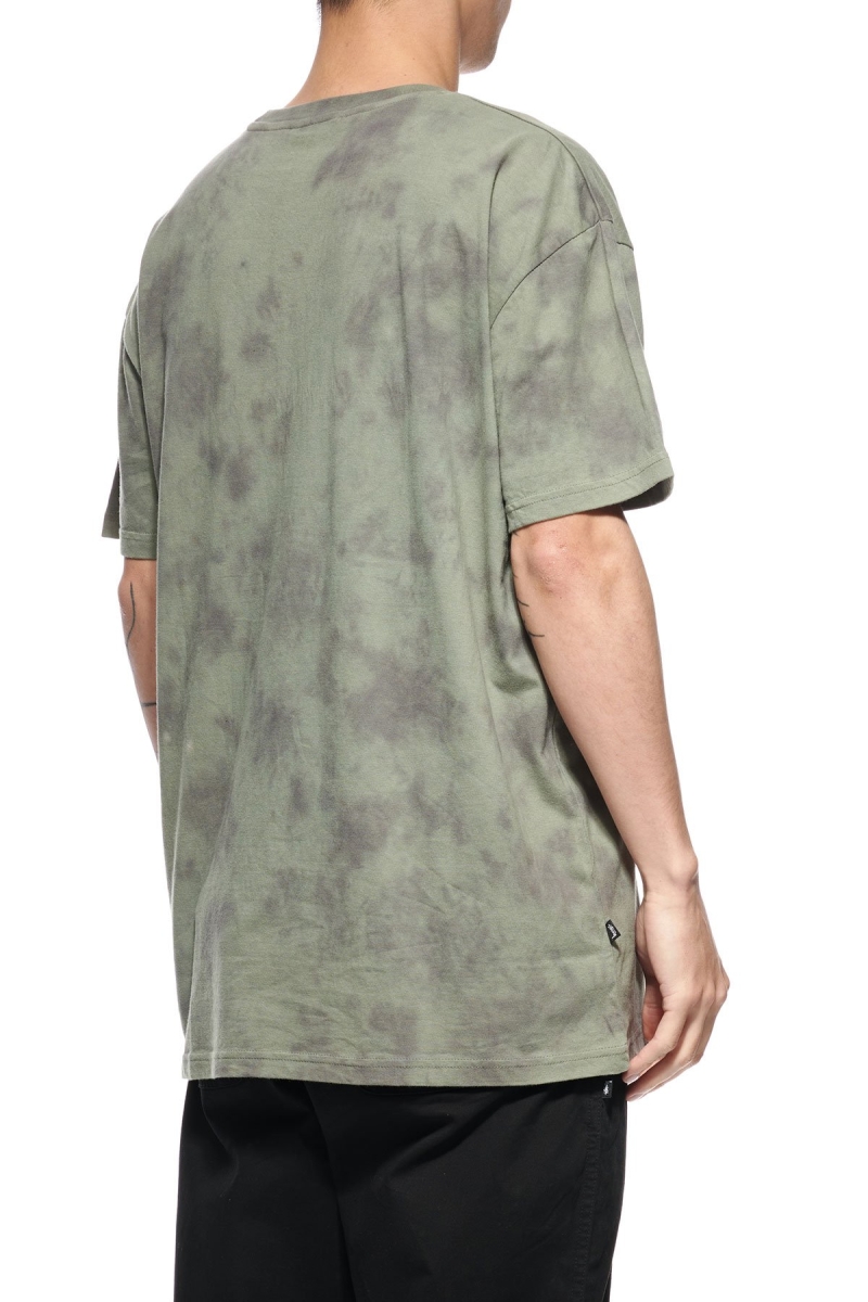 Green Stussy Designs Tie Dye Men's T Shirts | USA000154