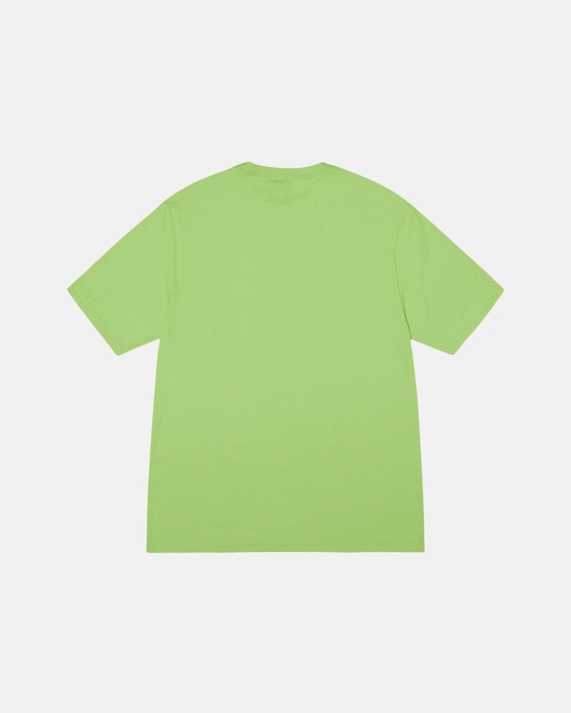 Green Stussy Ladybug Men's T Shirts | USA000232