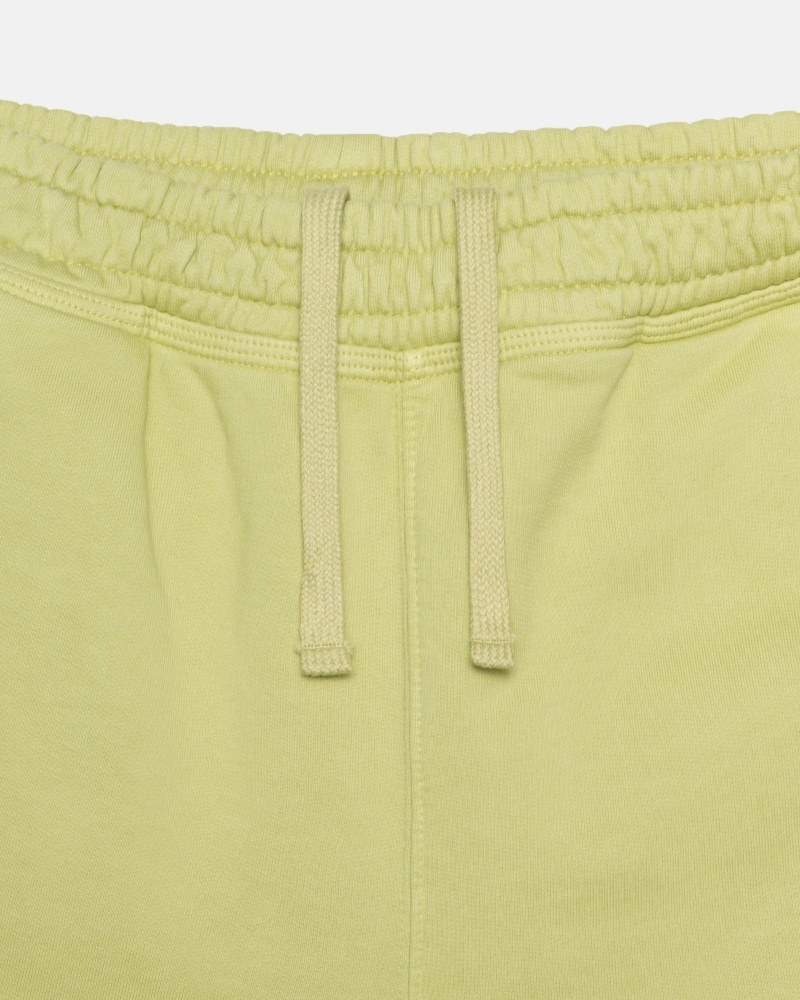 Green Stussy Overdyed Stock Logo Men's Shorts | USA000657