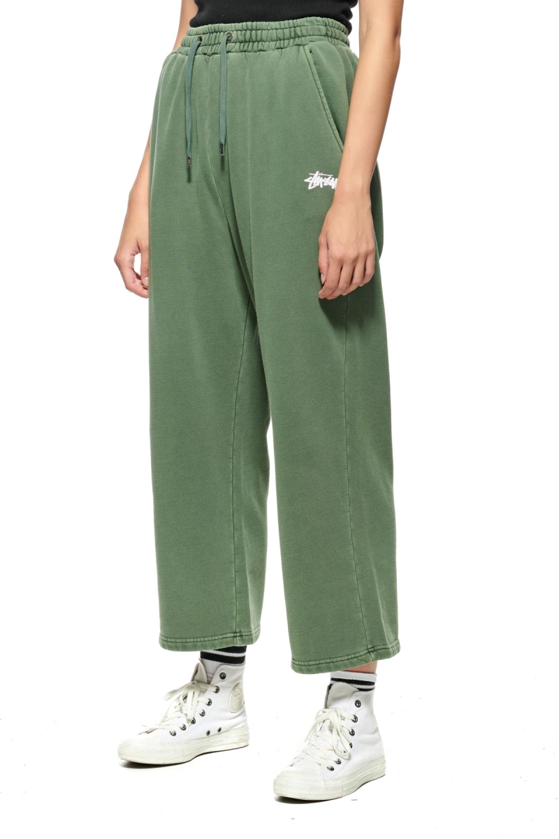 Green Stussy Parkway Trackpant Women's Track Pants | USA000992