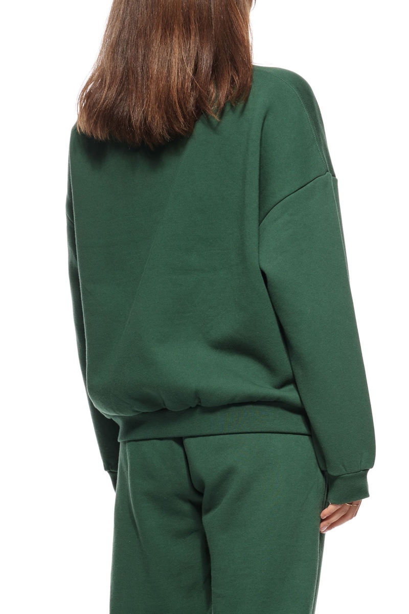 Green Stussy Sport OS Crew Women's Sportswear | USA000787