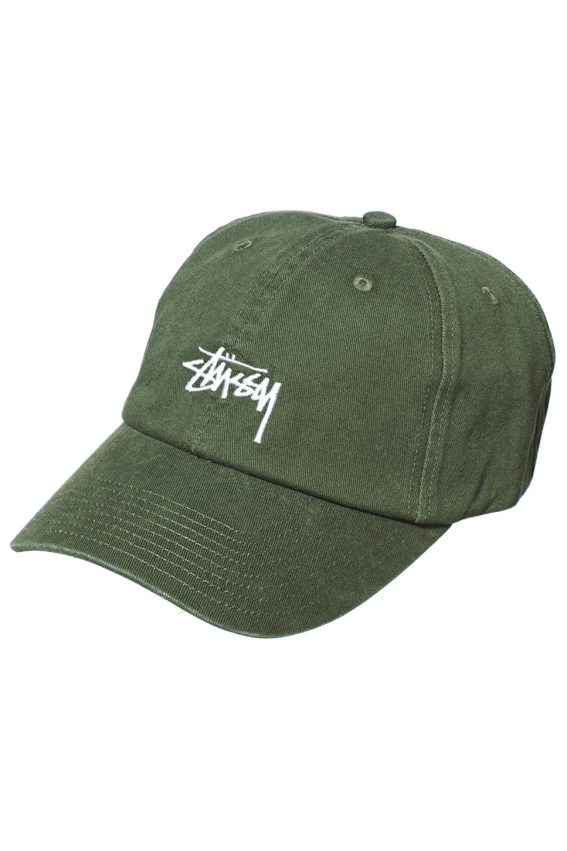 Green Stussy Stock Low Pro Men\'s Hats | USA000495