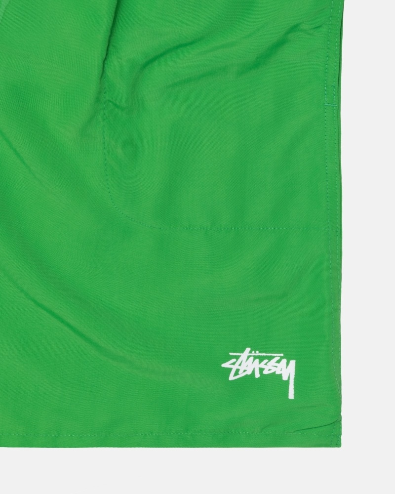 Green Stussy Stock Men's Shorts | USA000692