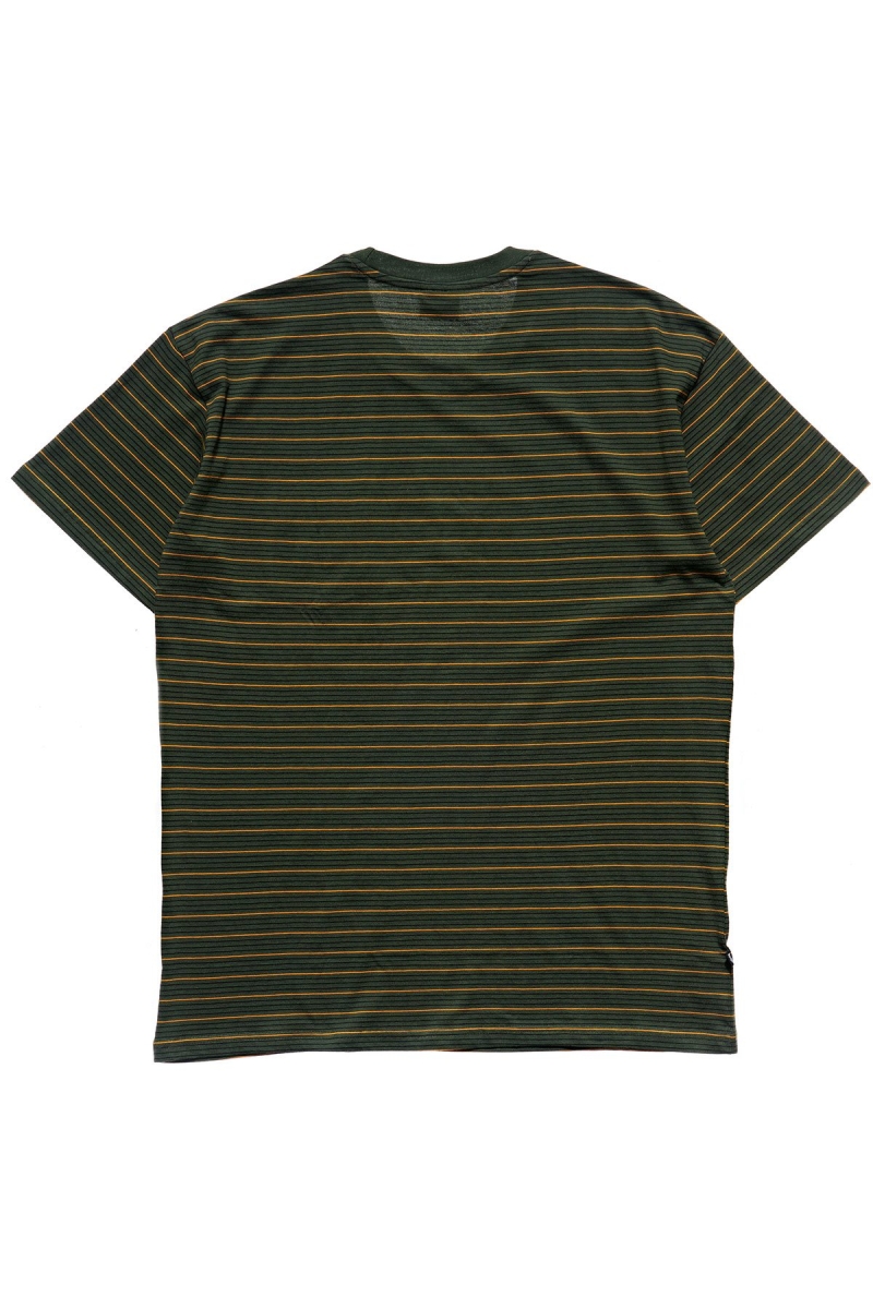 Green Stussy Stock Pocket SS Men's T Shirts | USA000274