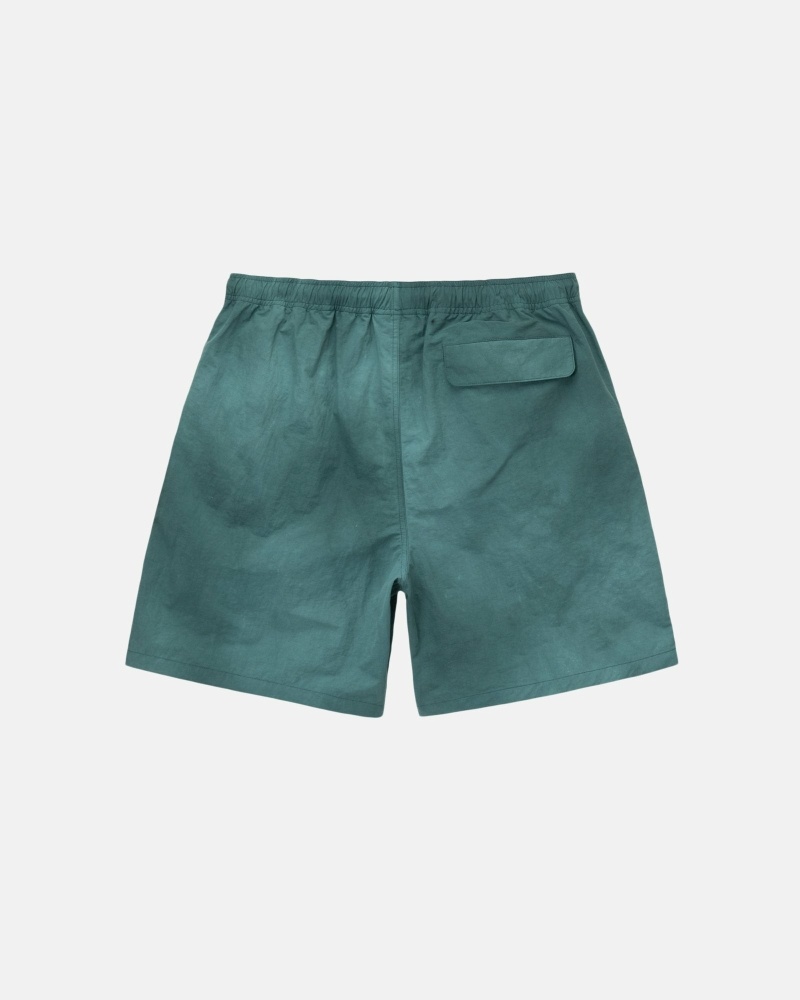 Green Stussy Wave Dye Nylon Short Men's Shorts | USA000714