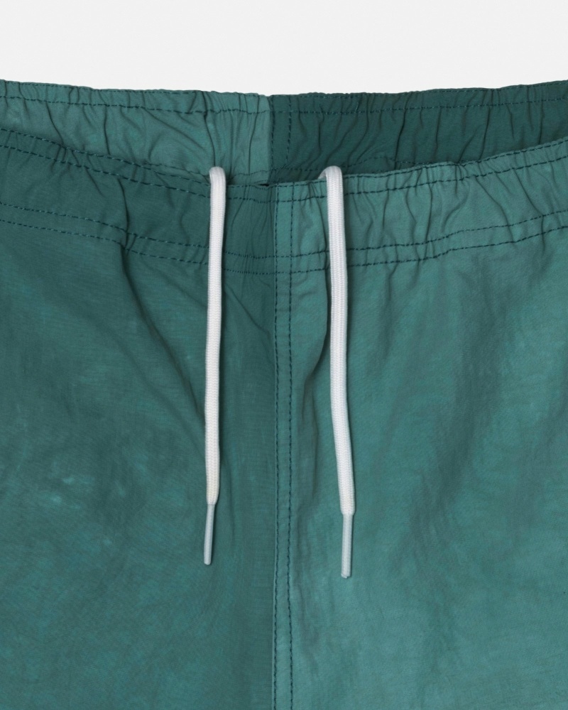 Green Stussy Wave Dye Nylon Short Men's Shorts | USA000714