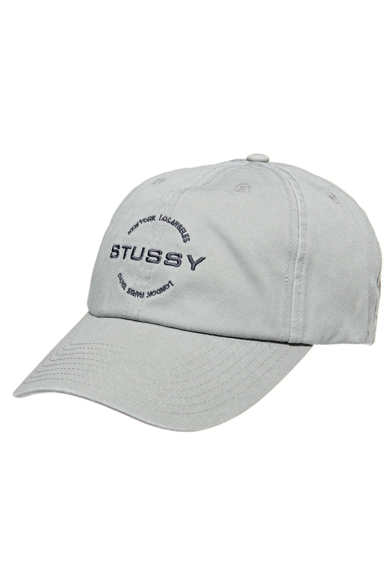 Grey Stussy City Circle Low Pro Men\'s Hats | USA000417