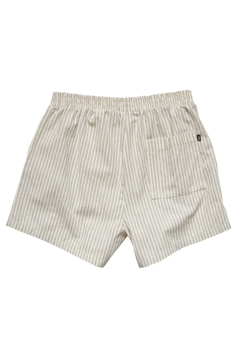 Grey Stussy Designs Linen Short Women's Shorts | USA000639