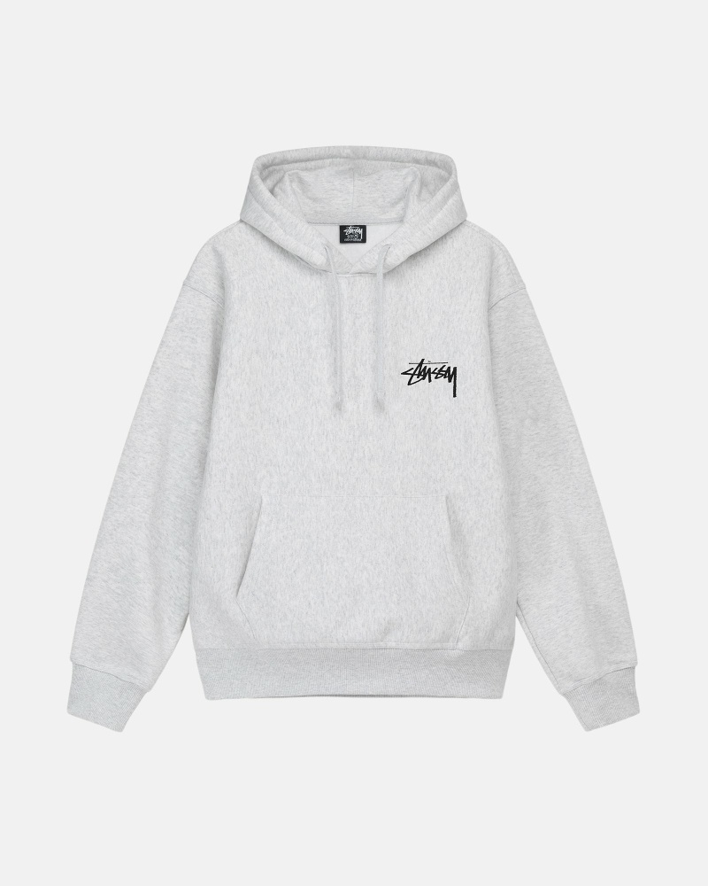 Grey Stussy Diced Out Men's Hoodies | USA000035