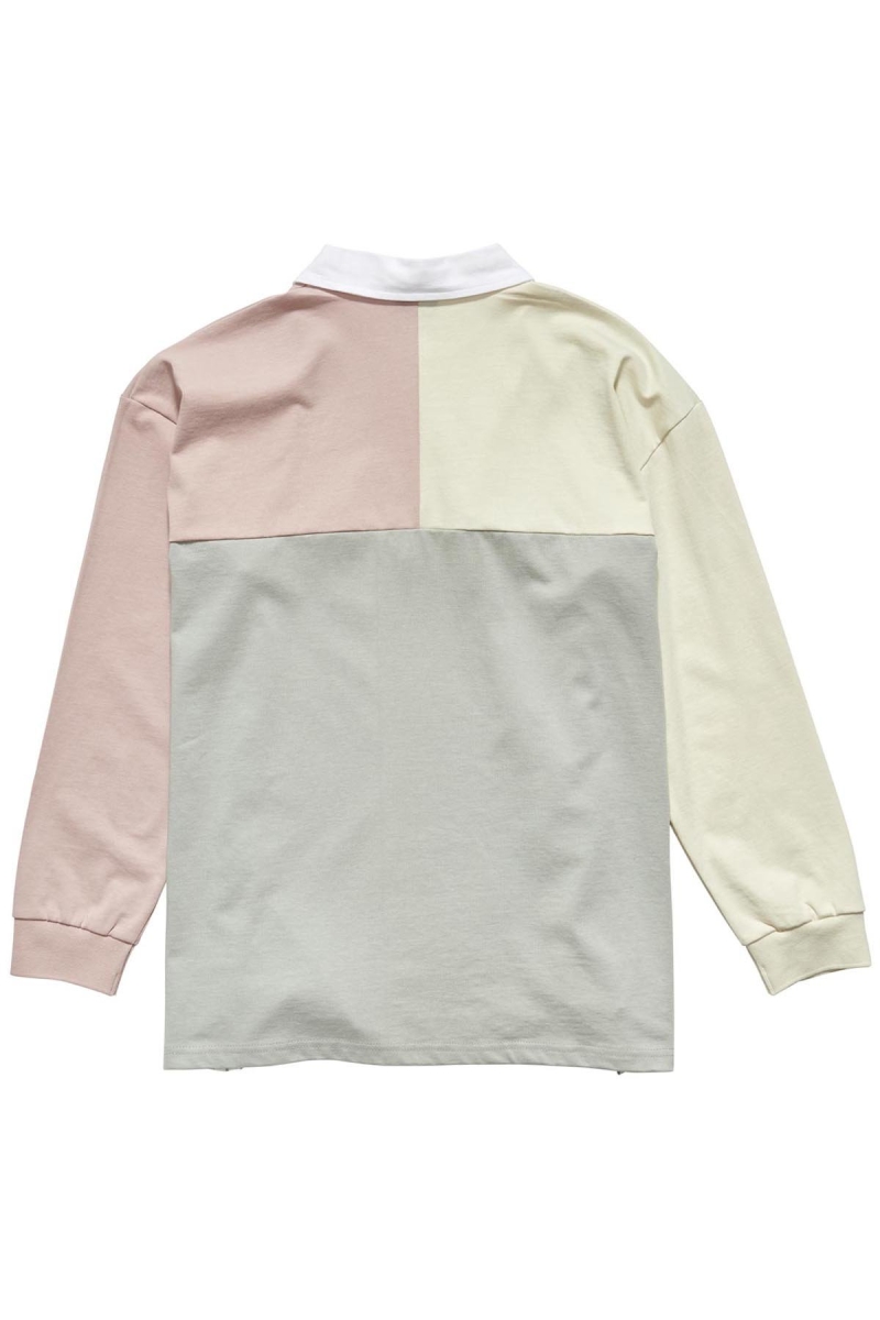 Grey Stussy Hazel Panelled Rugby Women's Shirts | USA000313