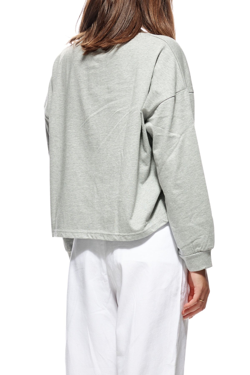 Grey Stussy Jerome Henley Women's Sportswear | USA000772