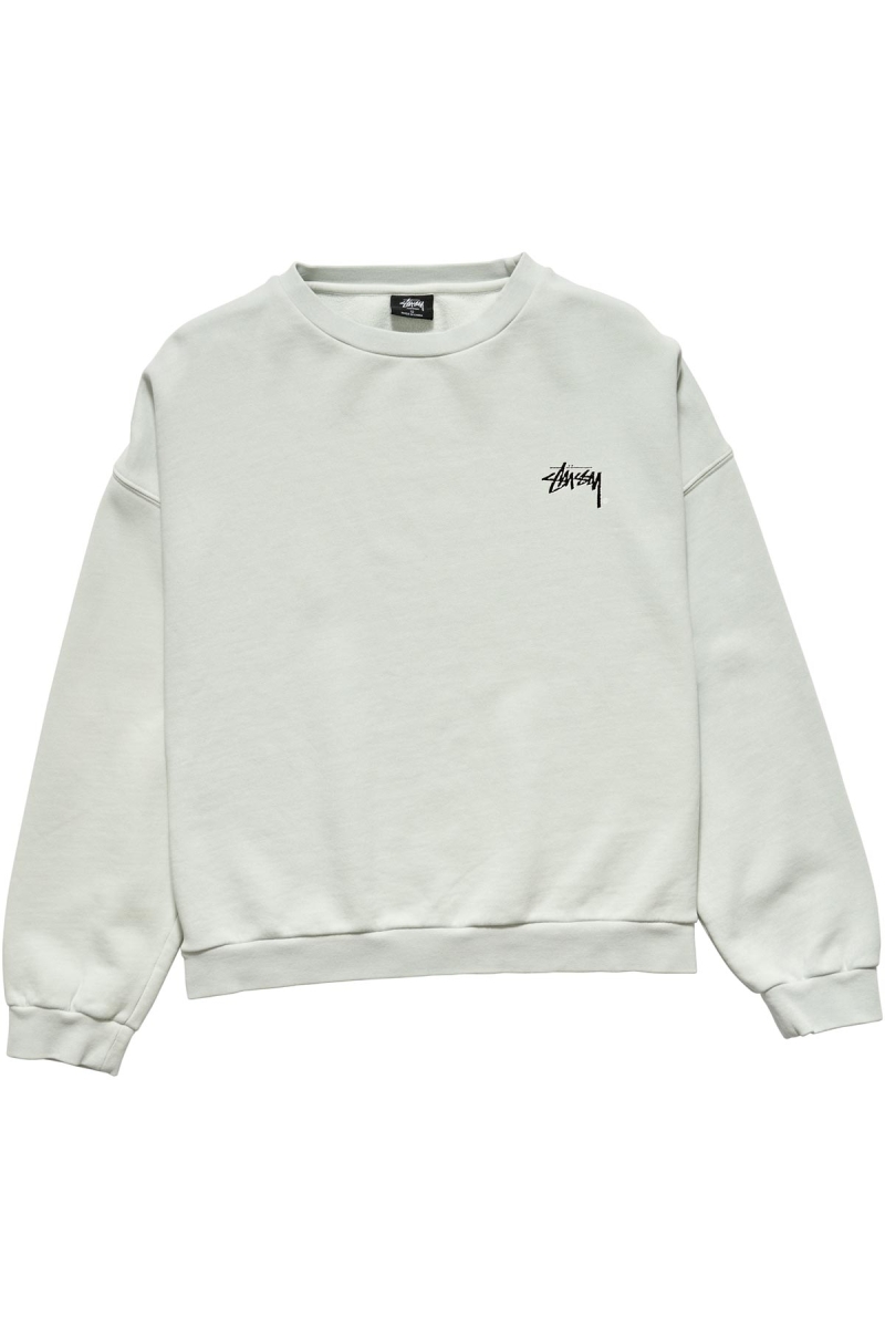 Grey Stussy Parkway OS Crew Women\'s Sweaters | USA000848