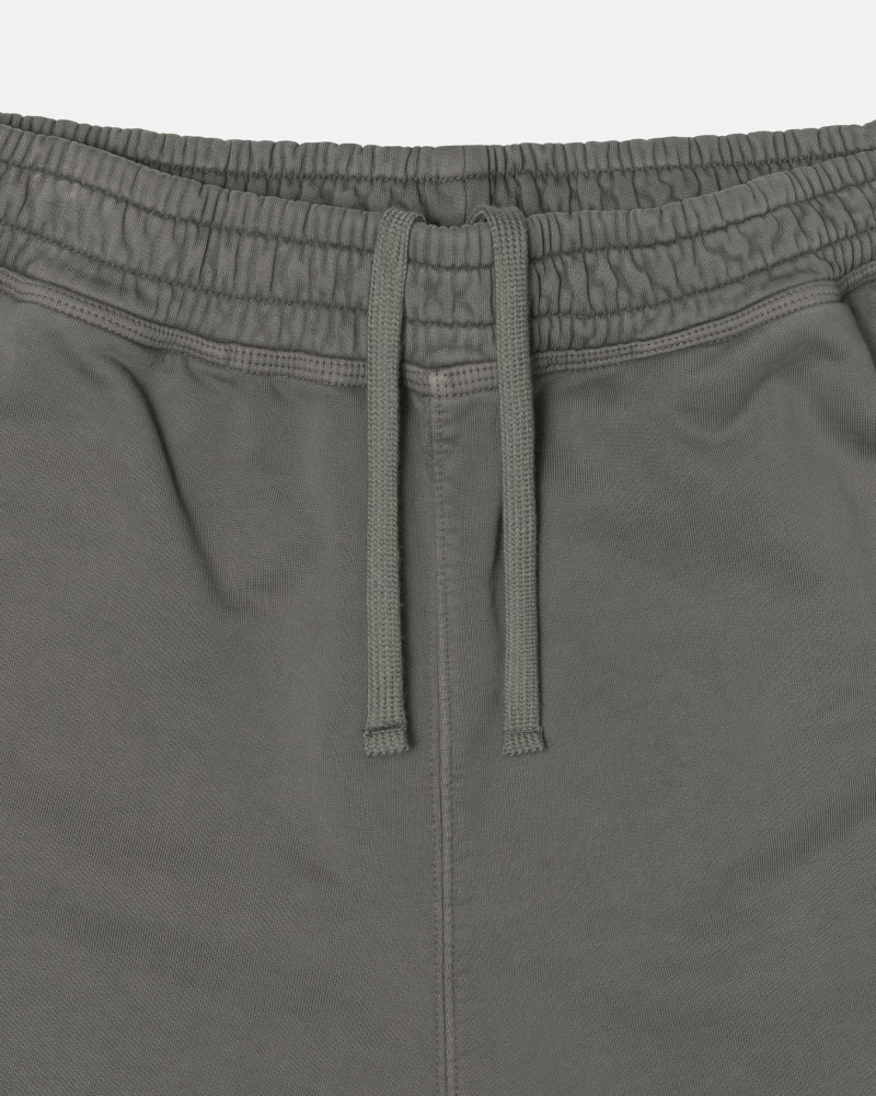 Grey Stussy Pigment Dyed Men's Fleece Pants | USA000576