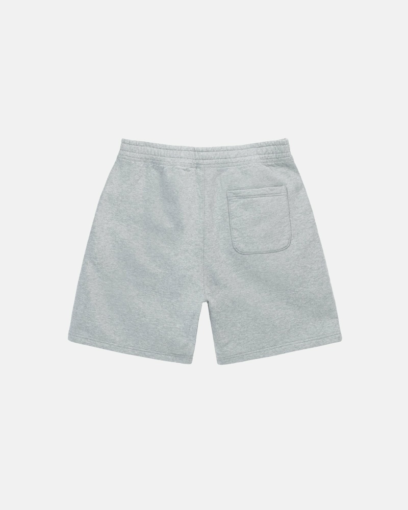 Grey Stussy Stock Logo Men's Shorts | USA000686