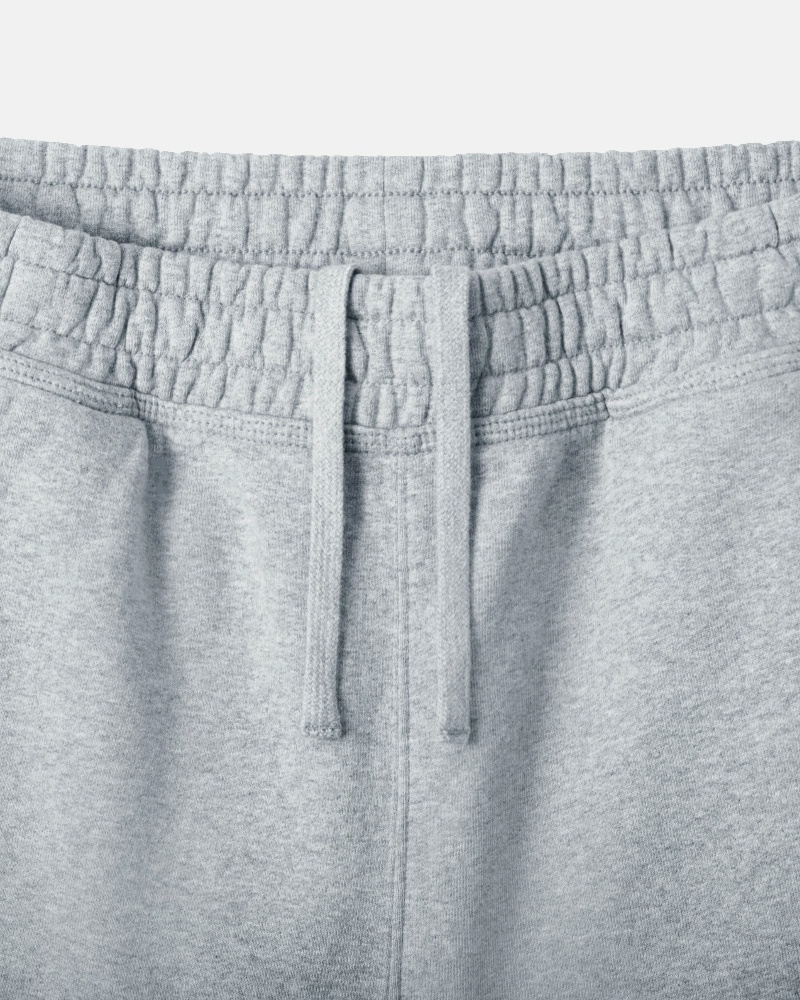 Grey Stussy Stock Logo Men's Shorts | USA000686