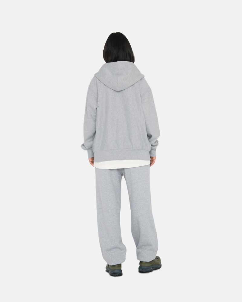 Grey Stussy Stock Logo Men's Sweatpants | USA000889