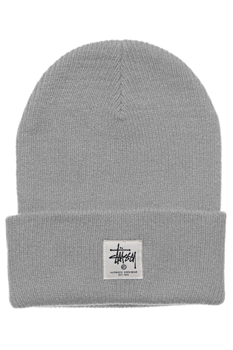 Grey Stussy Workgear Tall Beanie Women\'s Hats | USA000514