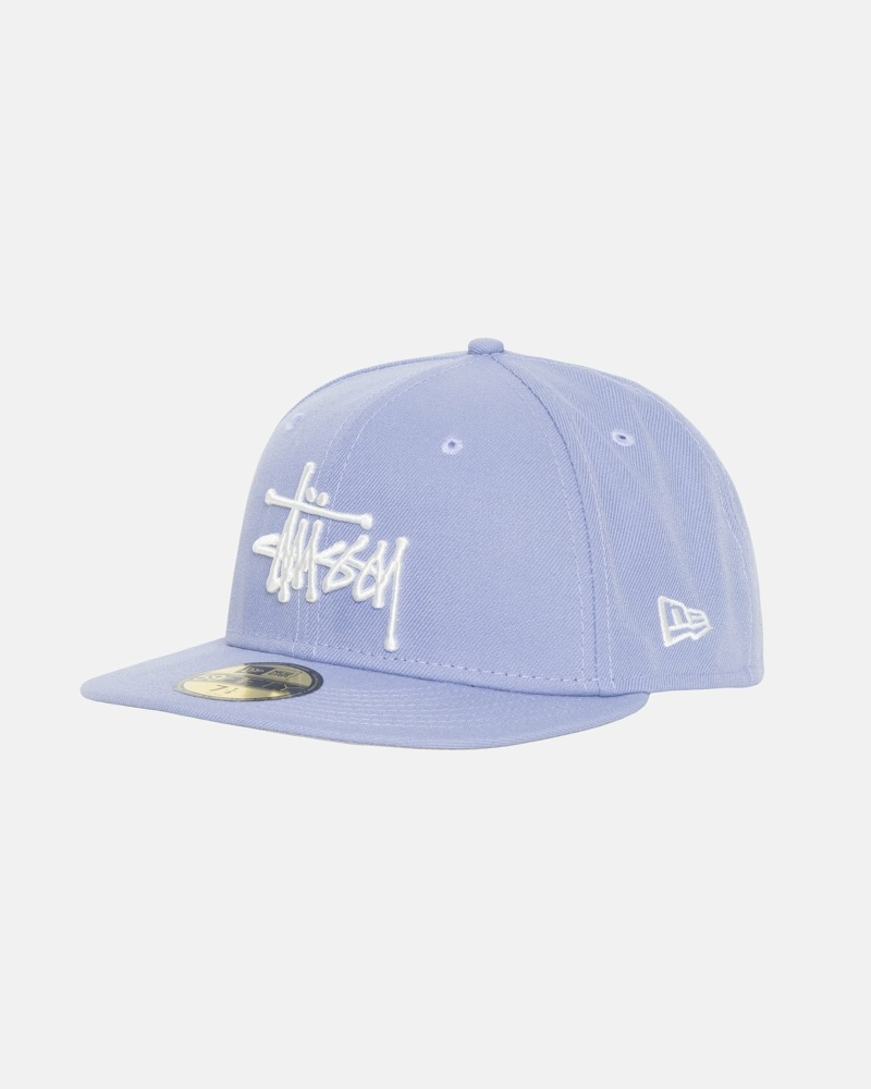 Lavender Stussy Authentic New Era Men's Caps | USA000374