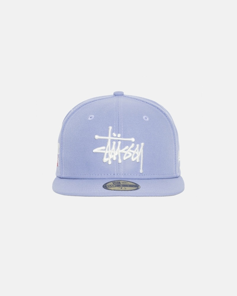 Lavender Stussy Authentic New Era Men\'s Caps | USA000374