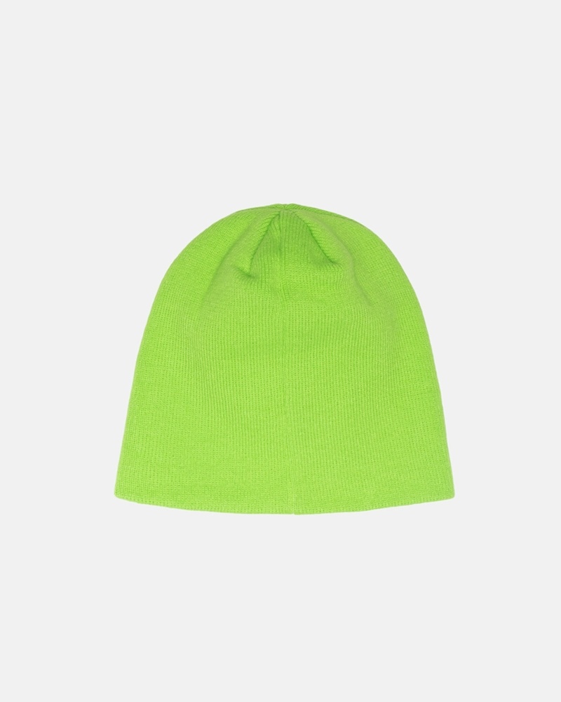 Light Green Stussy Basic Skullcap Men's Beanie | USA000386