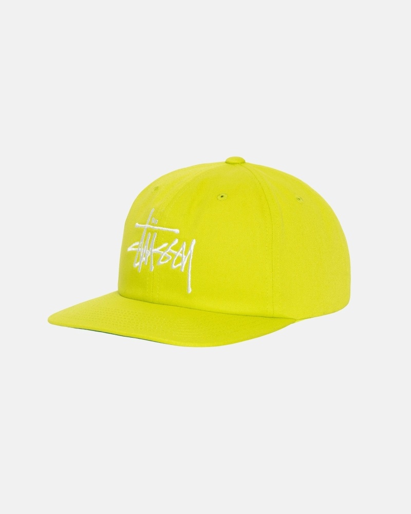 Light Green Stussy Basic Strapback Men's Caps | USA000396