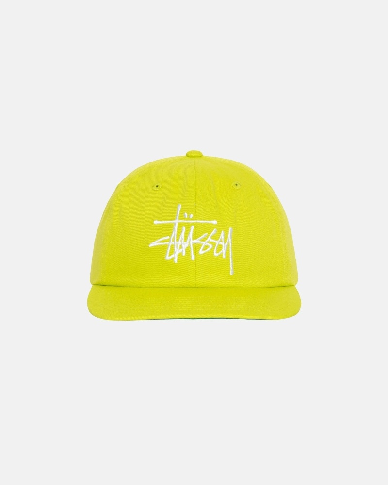 Light Green Stussy Basic Strapback Men\'s Caps | USA000396