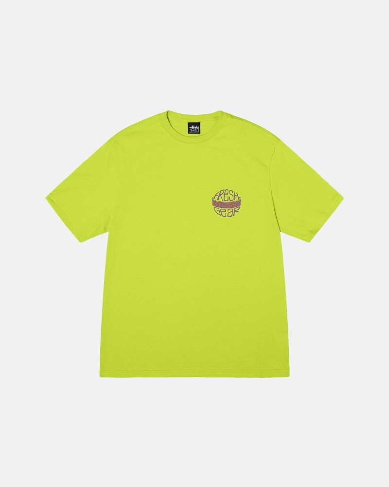 Light Green Stussy Fresh Gear Men's T Shirts | USA000171