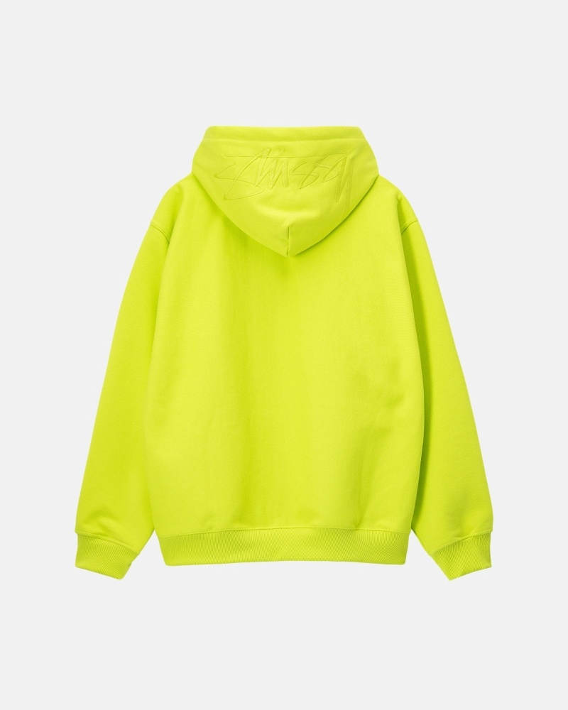 Light Green Stussy Hood Applique Men\'s Hoodies | USA000044