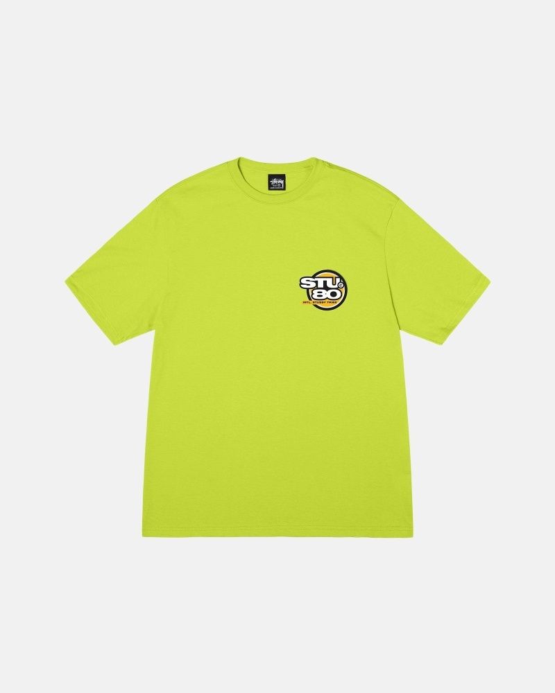 Light Green Stussy Hot 80 Men's T Shirts | USA000217