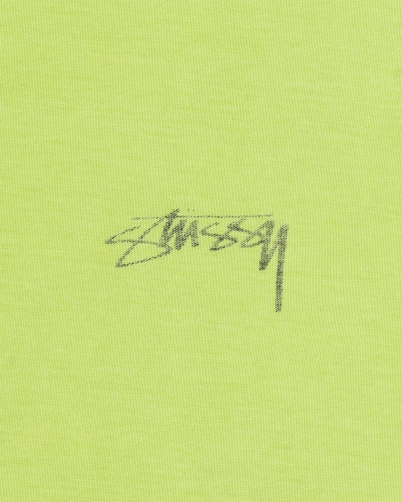 Light Green Stussy Lazy Men's T Shirts | USA000242