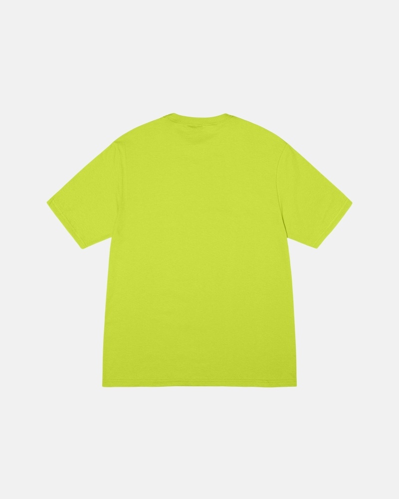 Light Green Stussy Racecar Men's T Shirts | USA000256