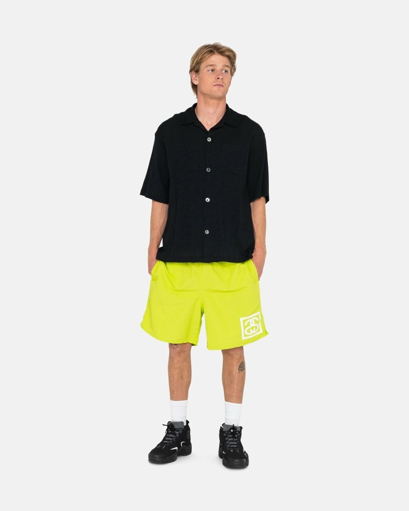 Light Green Stussy Ss-Link Men's Shorts | USA000682