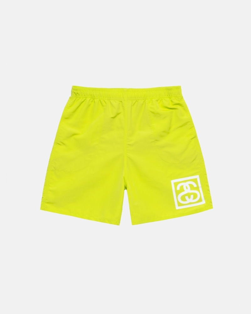 Light Green Stussy Ss-Link Men\'s Shorts | USA000682