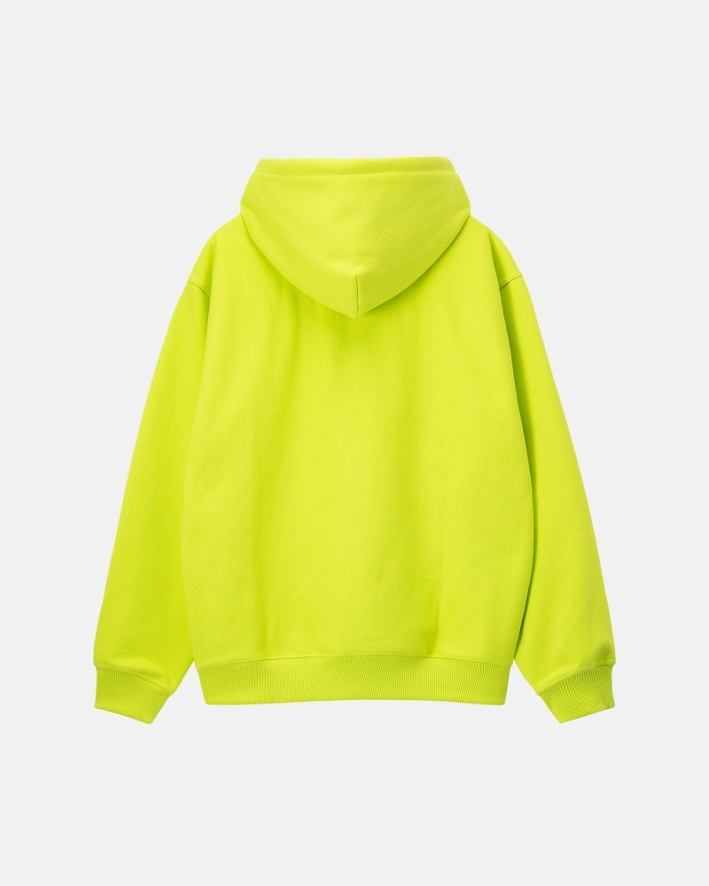 Light Green Stussy Stock Logo Applique Men's Hoodies | USA000080