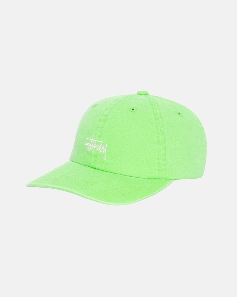 Light Green Stussy Washed Stock Low Pro Men's Caps | USA000512