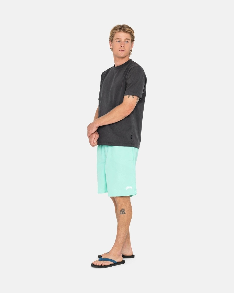 Light Turquoise Stussy Stock Men's Shorts | USA000695