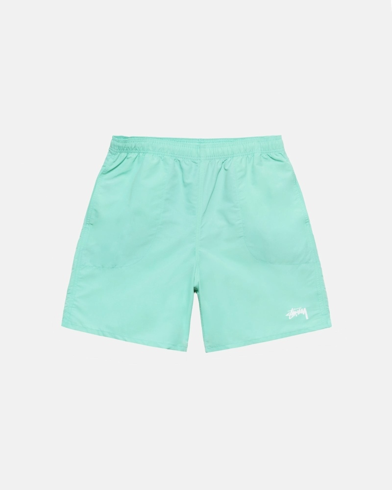 Light Turquoise Stussy Stock Men\'s Shorts | USA000695